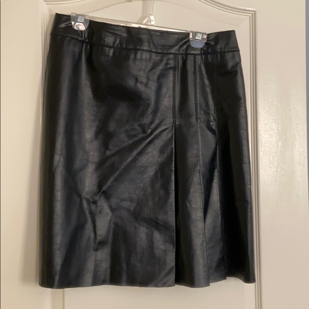 Black Leather Skirt
